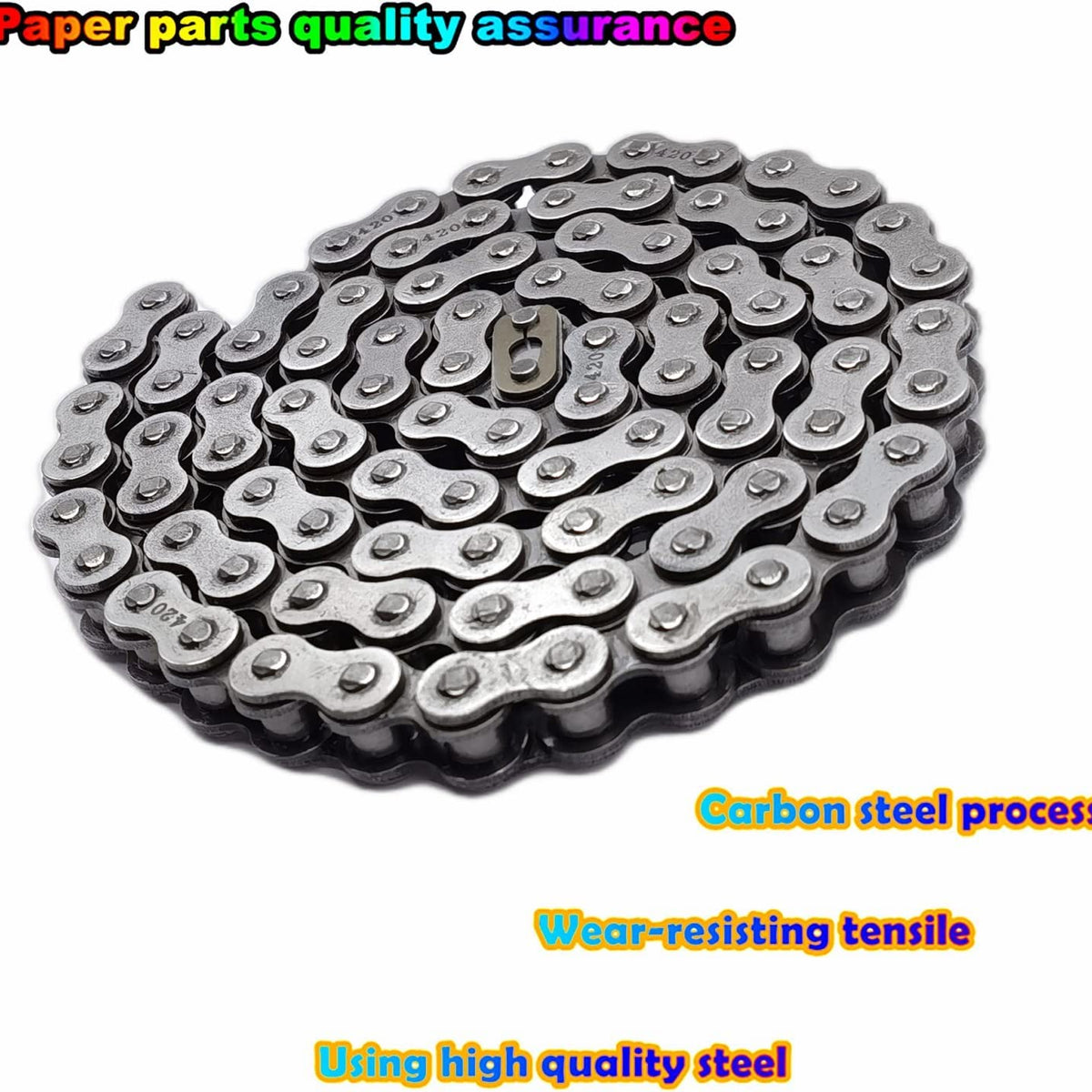 coleman 200cc mini bike chain Mini Bike Rear Chain Fits Coleman CT200U CT200U-EX BT200X Mini Bike Ch –  Carkart