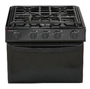 Suburban Mfg 3504A Standard Series Range - 17' With Black Top/Black Door And Piezo Ignition