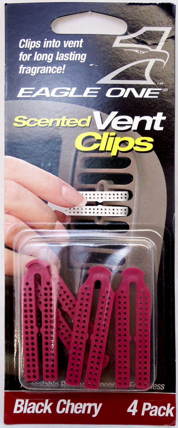 EAGLE ONE  BLACK CHERRY SCENTED VENT CLIPS 4 PACK