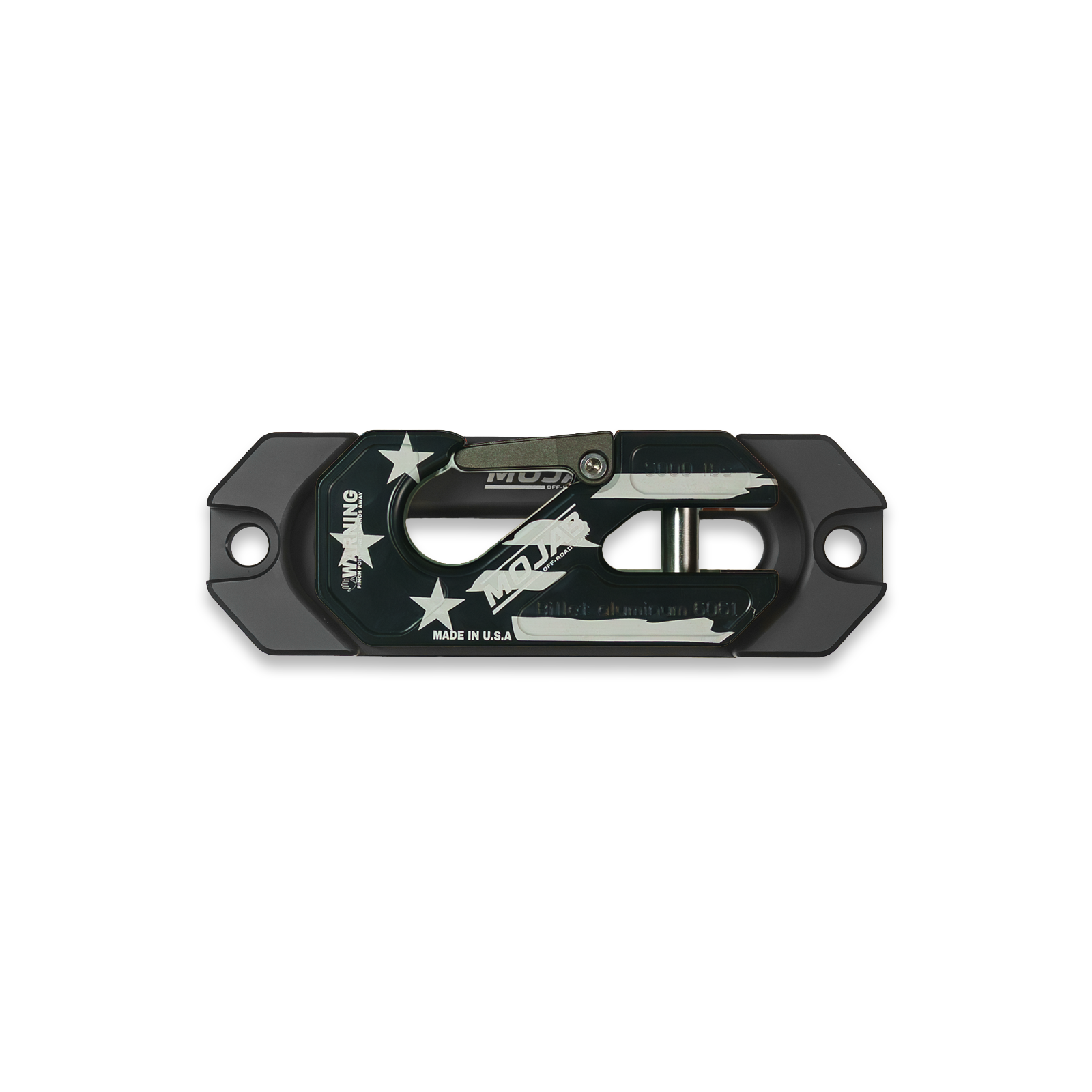 Side By Side / UTV Aluminum Recessed Winch Shackle with Fairlead Kit. (LIFE TIME WARRANTY*)
