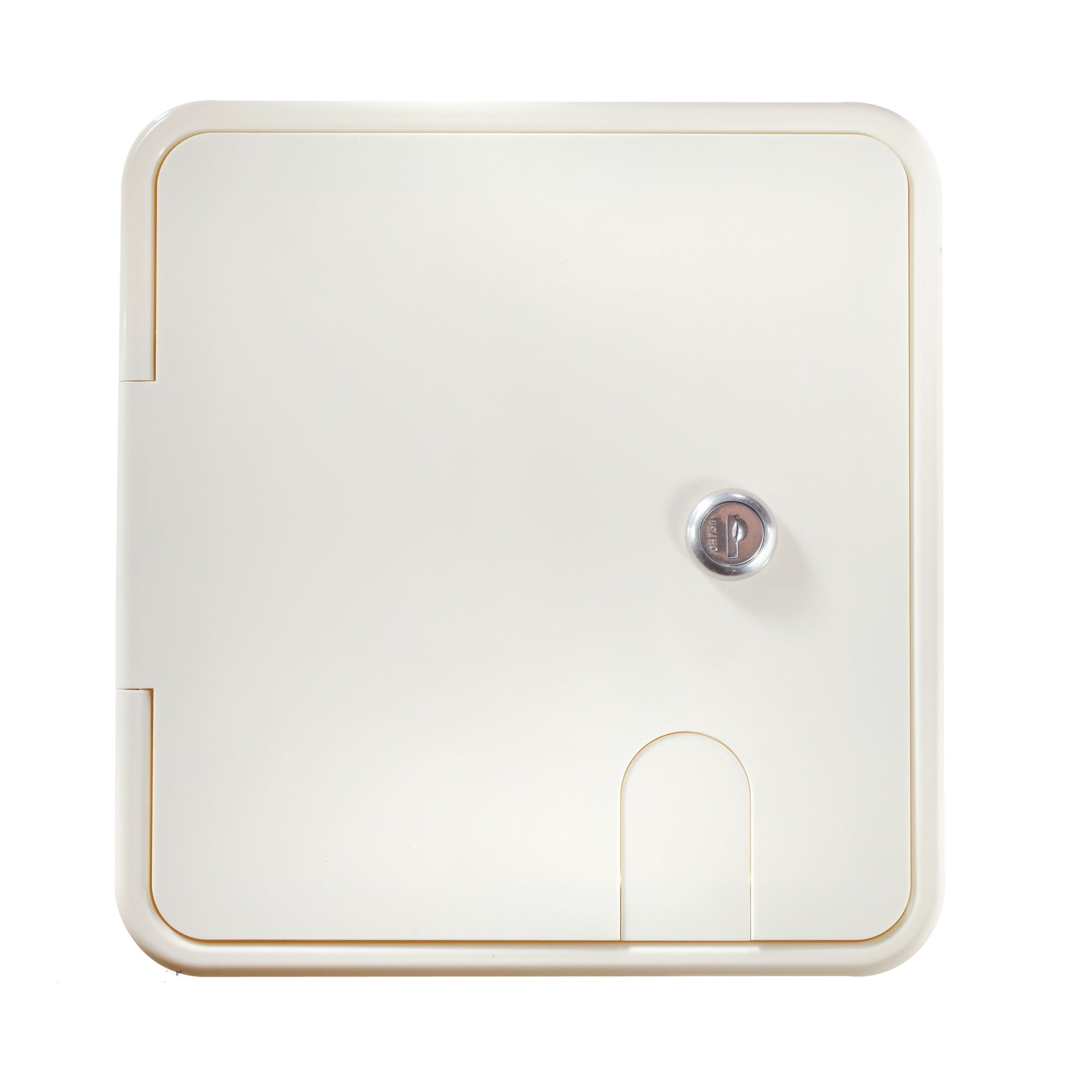 RV Designer B152 Rectangular Locking Cable Hatch - Large, 8.5'' x 8'' x 1.5''