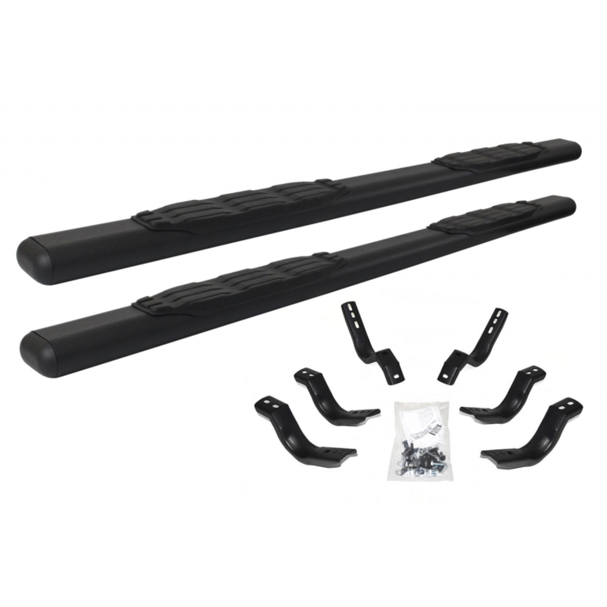 1000 Series 5'' Oval Side Steps Kit With 80'' Side Steps+Mounting Brackets