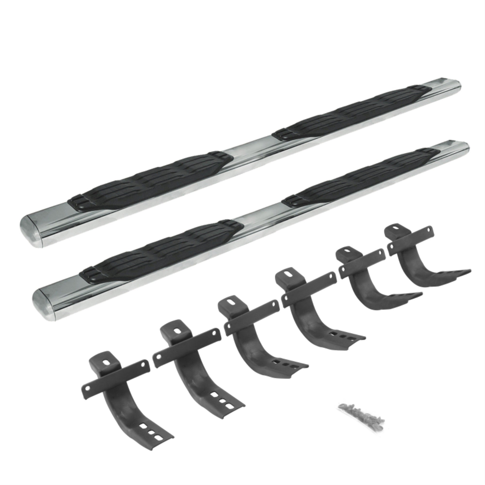 1000 Series 5 Oval Side Steps Kit with 73 Side Steps+Mounting Brackets
