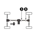 East Lake Axle Replacement For Rear Driveshaft U-Joint Set Kawasaki Prairie/Brute Force/V Force 360/650 / 700/750 2002-2017
