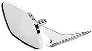 1968-72 Outer Door Mirror With Rib Design Lh