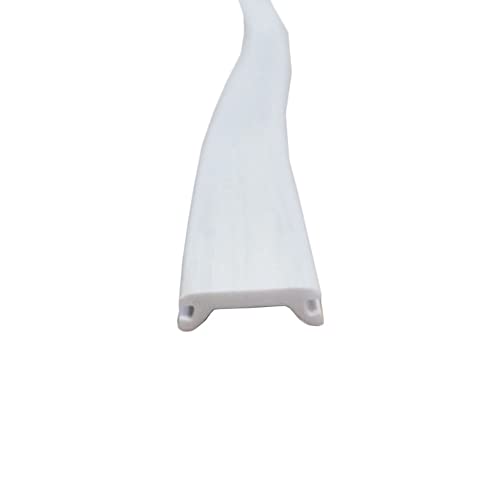 Automotive Authority Llc Narrow 0.6' Rv Marine Camper Vinyl Insert Trim Mold Screw Cover (White, 25 Ft)