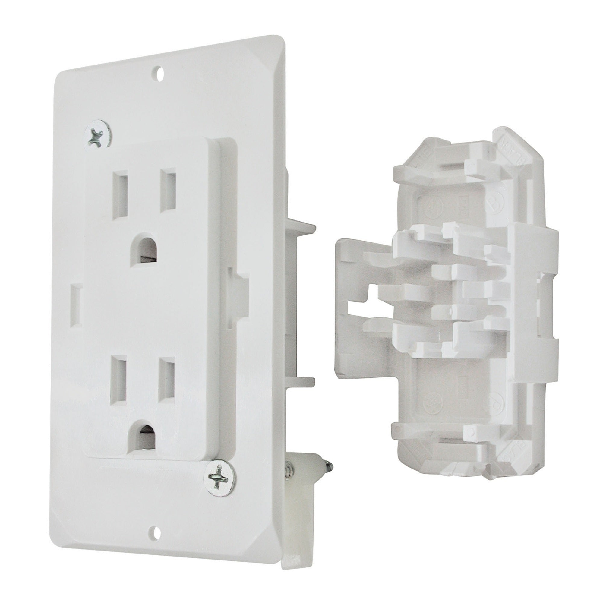 Diamond Group by Valterra DG20TVP Decor Receptacle with Cover  20A, 125V, White