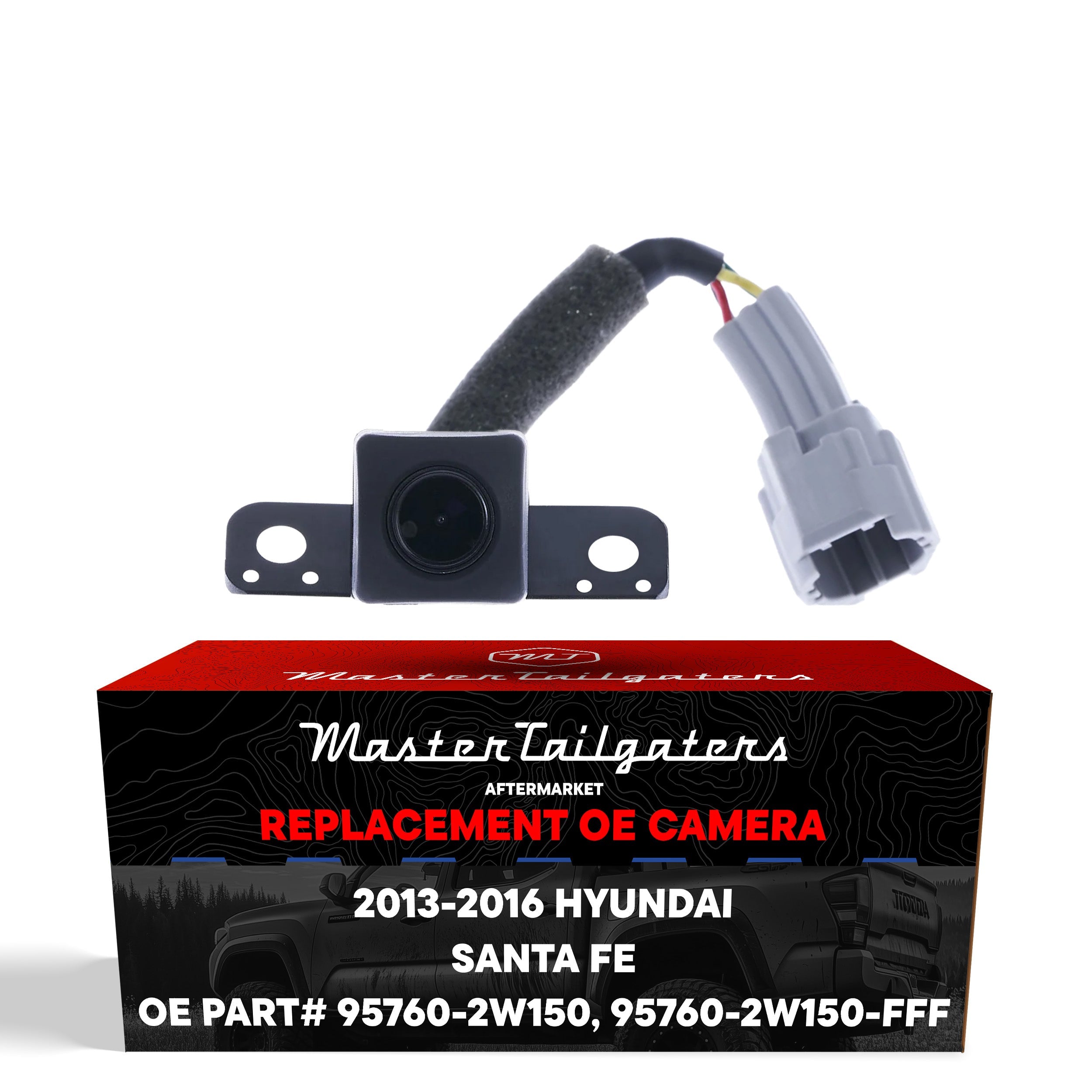 Hyundai Santa Fe Sport w/o AVM, w/o Navigation System (2013-2016) OEM Replacement Backup Camera OE Part # 95760-2W150, 95760-2W150-FFF
