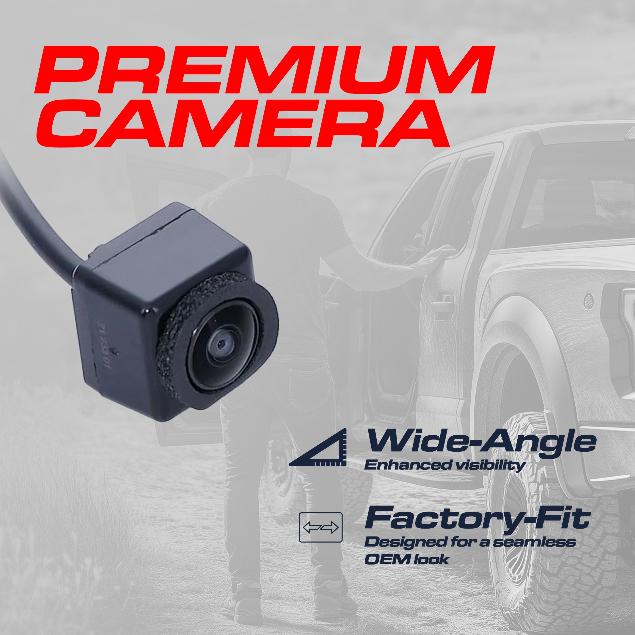 Infiniti QX30 (17-19) / Nissan Juke (15-17), Murano (15-23), Quest (15-17), Rogue (14-22), Titan (16-23), Kicks (18-21) Side View OEM Replacement Backup Camera OE Part # 28419-4BA1A, 28419-4BA0A