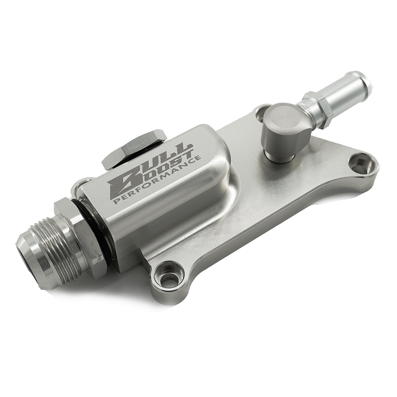 16AN K Series Upper Coolant Housing W Straight Elbow Hose Fitting For K20Z3 K24