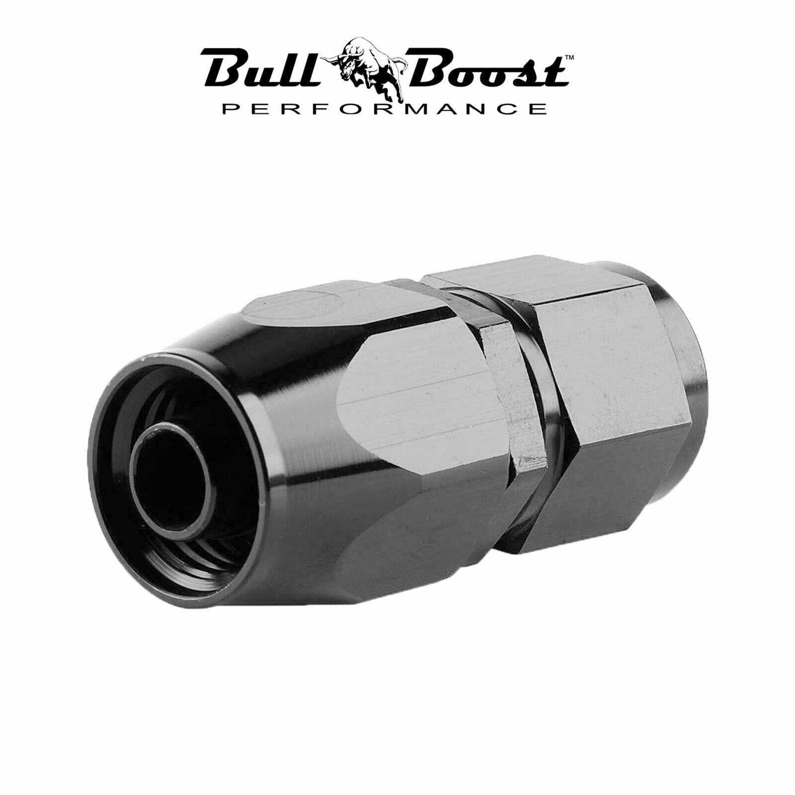 8 AN Straight Billet Swivel Seal Braided Steel Hose End Fitting Oil/Fuel/Water