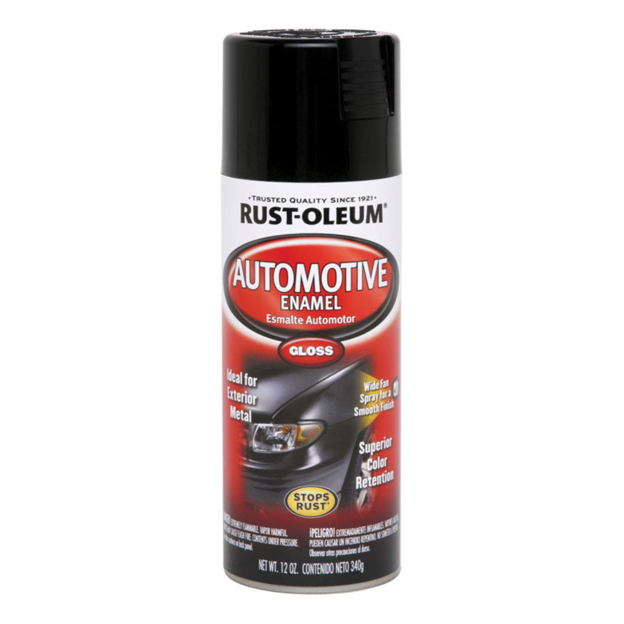 SPRAY ENAMEL AUTO BLACK (Pack of 6)