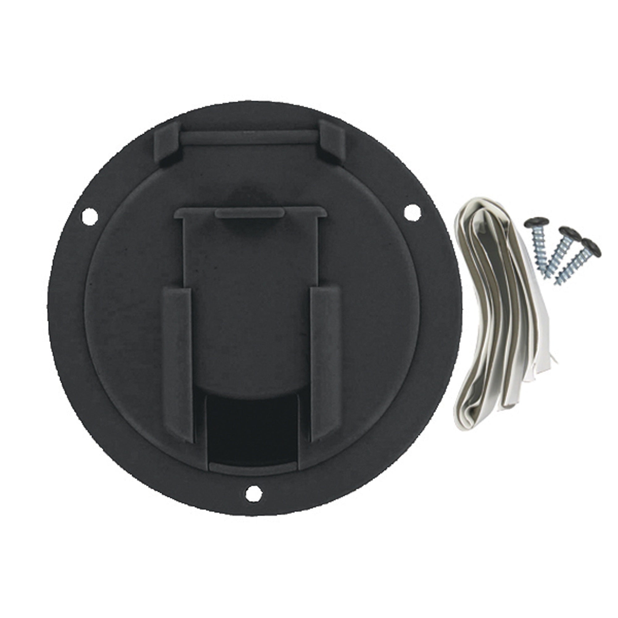Valterra A102137BKVP Medium Round Cable Hatch  Black