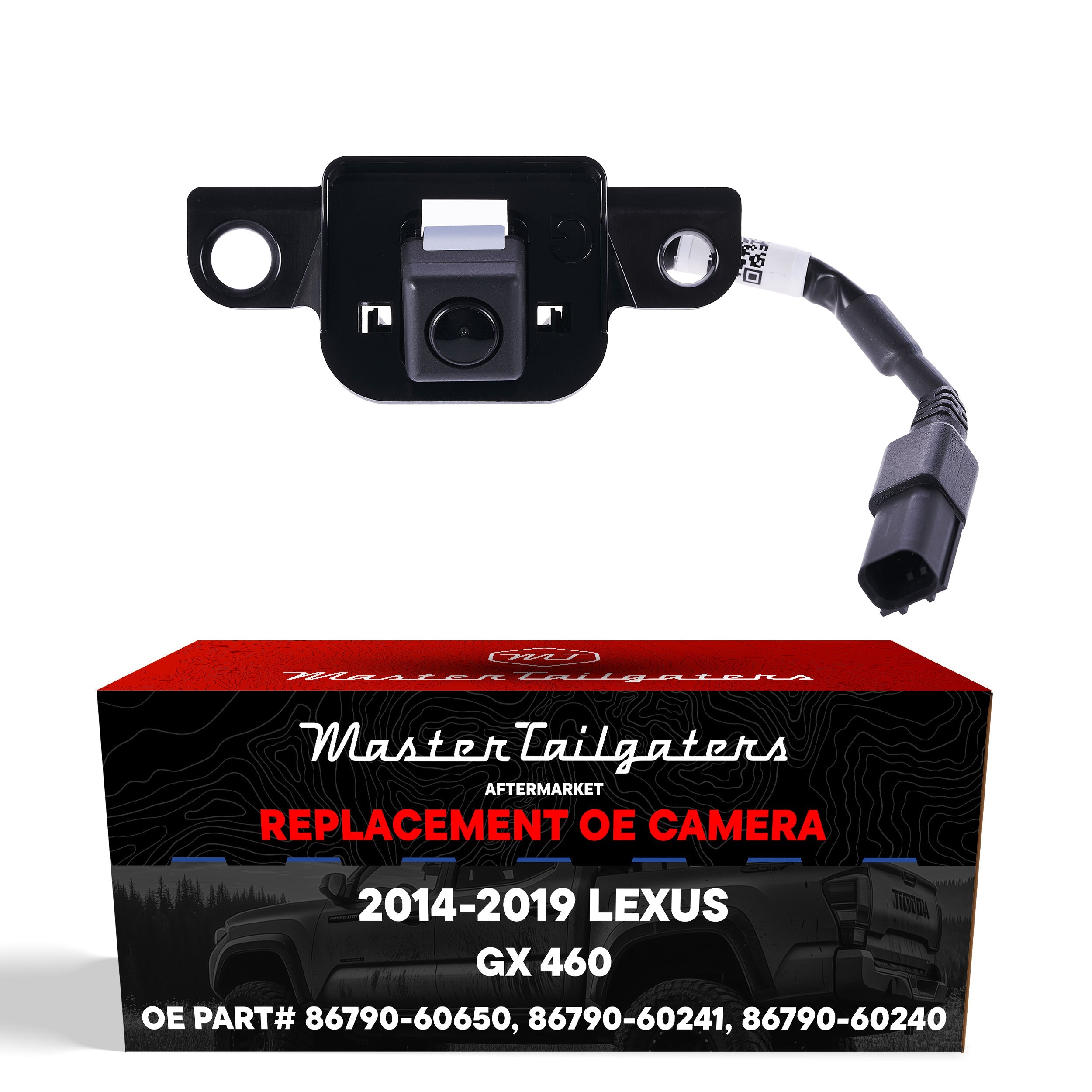 Lexus GX 460 w/ AVM (2014-2019) OEM Replacement Backup Camera OE Part # 86790-60650, 86790-60241, 86790-60240