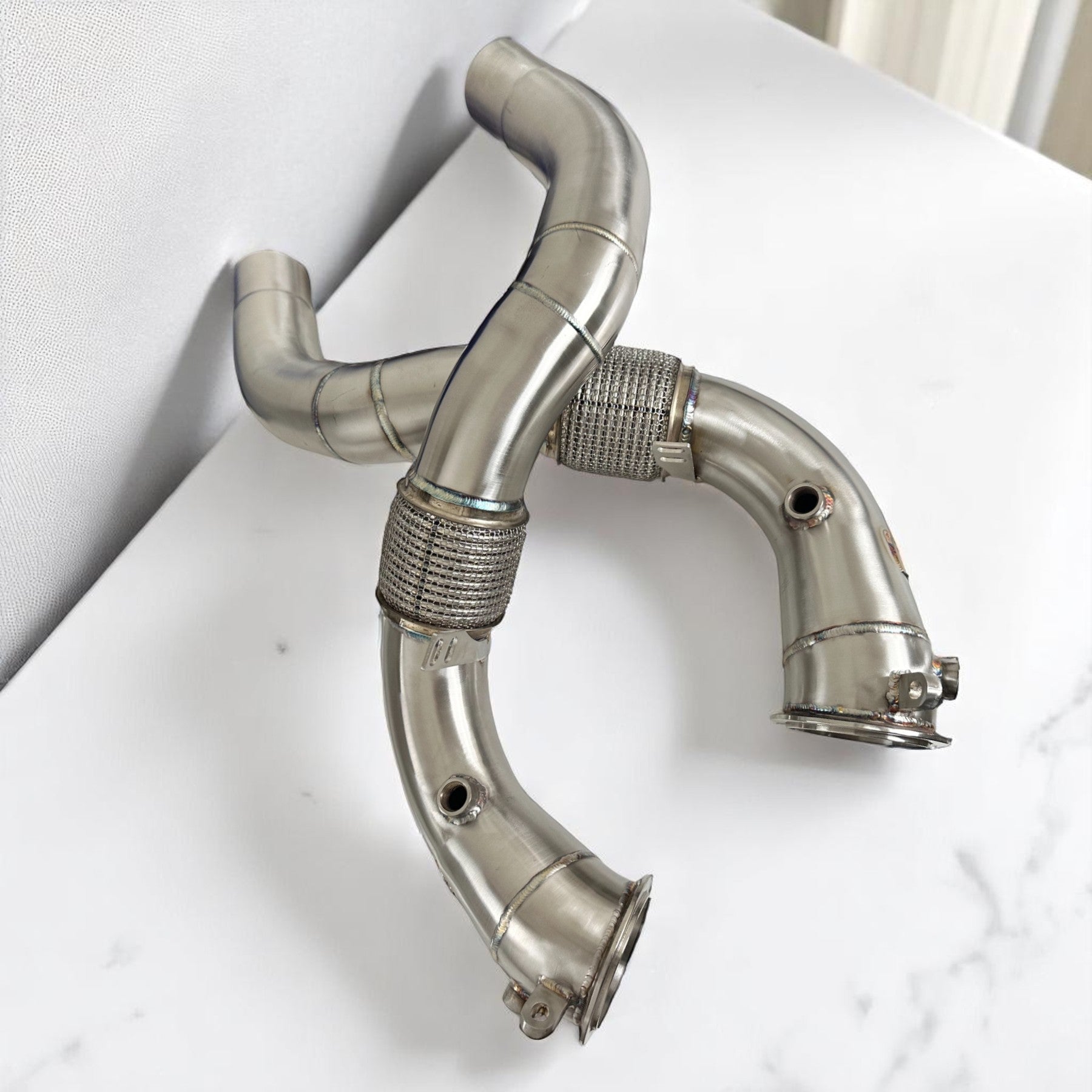 BMW N63R & N63B Catless Race Downpipes - M550i, 750i, M850i, X5, X6, X7 | Palenon Performance