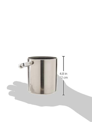 Diamond Plate Stainless Steel Motorcycle Cup Holder - Motorbike, Bicycle, ATV, Scooter Handlebar Mounted Cup Holder - Adjustable