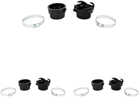 Camco Rv Sewer Hose Twist Connect Kit - Quick Connect 2 Sewer Hoses - Simple Non-Restrictive Design For 3'' Camper Hoses (39543)