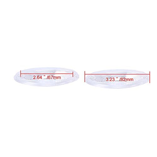 Zytc White Clear Harley Turn Signal Lens Lenses Covers 3 1/4'' For Harley Touring Flat Electra Glide Road King Pack Of 2