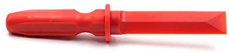 Ckauto Non-Marring Super Grip Plastic Chisel Scraper, Wheel Weight Remover,Red
