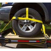 Discount Ramps Auto Hauler Wheel Bonnet Cam Adjustable Tie-Down Strap For 16'' D Or Larger Tires (Single)
