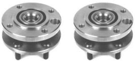 Trq Front Wheel Hub Bearings Assembly Set Compatible With 1987-1990 Dodge Dakota