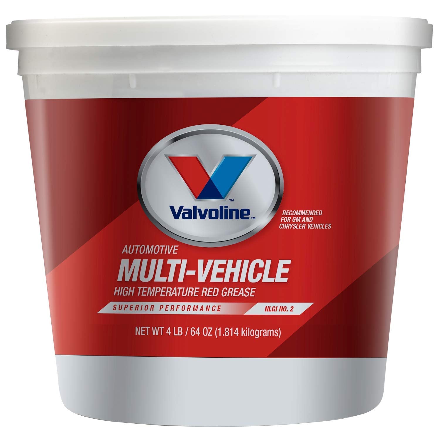 Valvoline Multi-Vehicle High Temperature Red Grease 4 Lb Tub