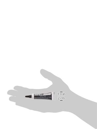 Lucky Line Graphite Dry Lock Lubricant Powder, 4.5 Grams (9501), Black And White