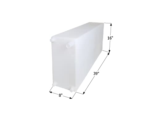 Icon 12724 Fresh Water Tank, Wt2460, 39X16X8, 20 Gal., W/ 1/2' Fittings