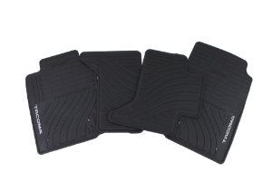Toyota Genuine Accessories Front and Rear All-Weather Floor Mat - (Black), Set of 4