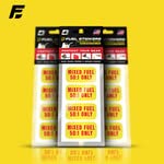 Mixed Fuel Stickers 50:1, 2 Cycle Label For Outdoor Fuel Power Equipment - Weather Proof, Extreme Stick, Commercial Grade Labels