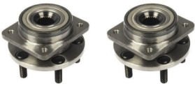 Front Wheel Hub & Bearing Left & Right Pair Set For Chrysler Dodge Plymouth