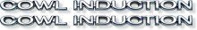 1967-69 Camaro Cowl Induction Hood Emblem Kit