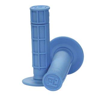 Protaper Neon Blue Single-Density Mx Grips 1/2 Waffle Pair Custom Kraton Rubber Compound 024038