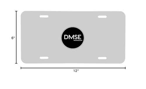 DMSE Wholesale Blank Metal Aluminium Automotive License Plate Plates Tag for Custom Design Work - 0.025 Thickness/0.5mm - US/Can