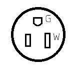 Parkworld 691975 Rv Pigtail Shore Power 30A Male L5-30P To 5-15R Female 15A Dogbone Adapter Power Cord Twist Lock L5-30P Male To