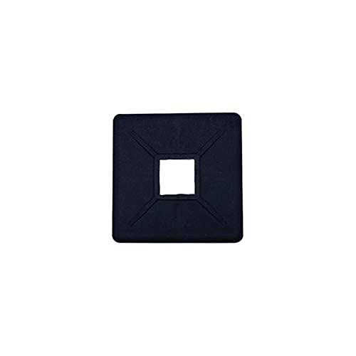 Automotive Authority 4'' Square Rubber Bumper Plug End Cap Cover Rv Camper Trailer - 2 Pack