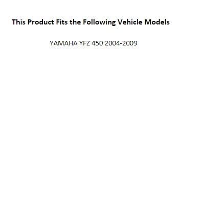 Tusk Engine Oil Seal Kit - Compatible with Yamaha YFZ 450 2004-2009