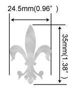 Inlaystickers Set Of 2 Inlay Sticker/Decal (H-112Fd-Wt-Set)
