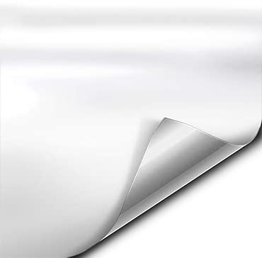 Vvivid+ Satin Finish Premium Adhesive Vinyl Wrap Film (6Ft X 5Ft (White))