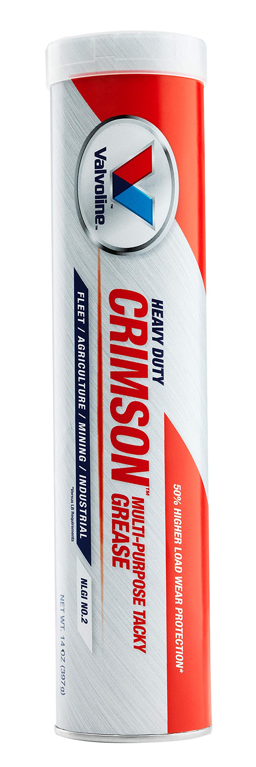 Valvoline Crimson #2 Heavy Duty (Hd) Grease 14.1 Oz Cartridge
