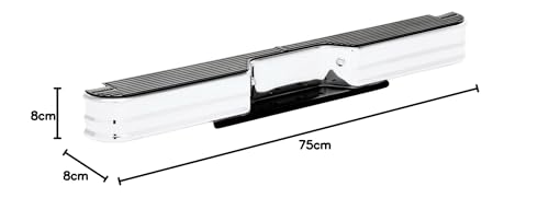 Westin 21002 Surestep Rear Bumper Fits 1967-1993 Fleet Side 1973-1991 C/K Fleet Side Crew Cab 1978-1985 Ram Charger 1978-1996 Bronco 1997-1998 F250 F350 Hd Style Side (Exc F250Ld)