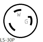 Parkworld 691975 Rv Pigtail Shore Power 30A Male L5-30P To 5-15R Female 15A Dogbone Adapter Power Cord Twist Lock L5-30P Male To
