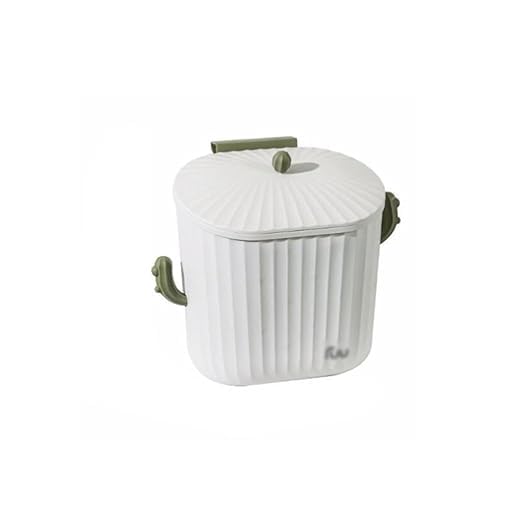 waqif Wallmounted home kitchen garbage can plastic waste organizer simple garbage container bin large capacity 8.0L/2.1Gal, Gar