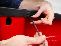 Bushwacker Ultimate BedRail Caps - SmoothBack w/o Stake Holes | 2-Piece Set, Black, Smooth Finish | 48504 | Fits 2001-2006 Chevr