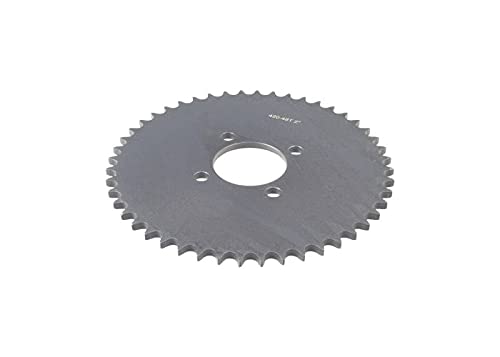 Alveytech Rear Wheel #40/41/420 Chain 48 Tooth Sprocket For Go-Karts - Replacement Mini Bike Accessories, Durable Metal, Gas Engine Power 4-Wheeler Parts, Pit Mod Dirt Bikes Quad, Diy Mount Install