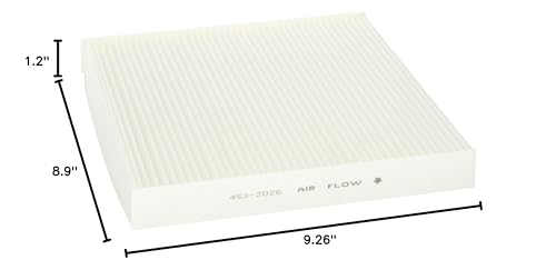Denso 453-2026 Cabin Air Filter For 2003-2018 Acura/Honda With 9.26” X 8.9” X 1.2” Filter