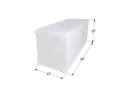 Icon 12727 Fresh Water Tank, Wt2463, 36X15X13, 30 Gal, W/ 1/2' Fittings
