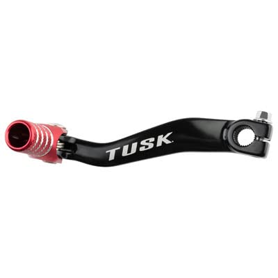 Tusk Folding Shift Lever Black/Red Tip - Fits: Honda Crf125F (Big Wheel) 2014-2019