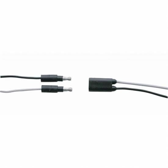 United Pacific 34197 Double Female Bullet Plugs, 100 Count, 2-Prong, Insulated 16G Wire Harness Roll - 100' W/12'' Lead Between
