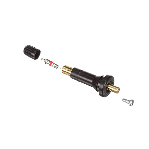 Schrader 20018 Tpms Service Pack Fits Ford Snap-In, Single Unit , Black